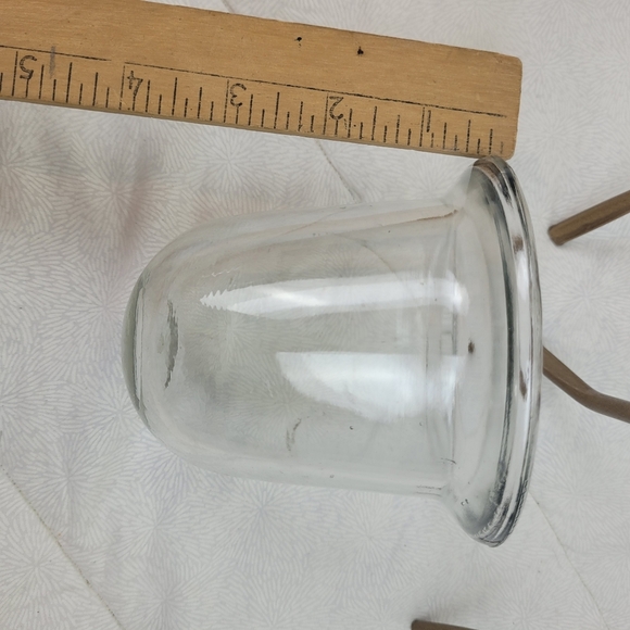 Set Of Two Removeable Glass Votive Gold Metal Stands Home Decor Serving Pieces - Picture 5 of 7